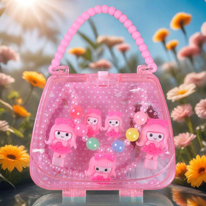 Children's jewelry heart-shaped necklace. The ring set is fashionable, cute and safe. The material won't hurt your hands. For more products, you can consult at store A2-3113 or 13957918239 Specification image