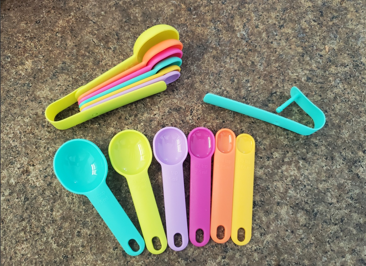 Baking Essential High-Quality Six-Piece Kitchen Daily Precision Measuring Tools With Calibration Practical Convenient Coffee Milk Powder Seasoning Spoon Measuring Spoon Baking Cup Measuring Spoon Set