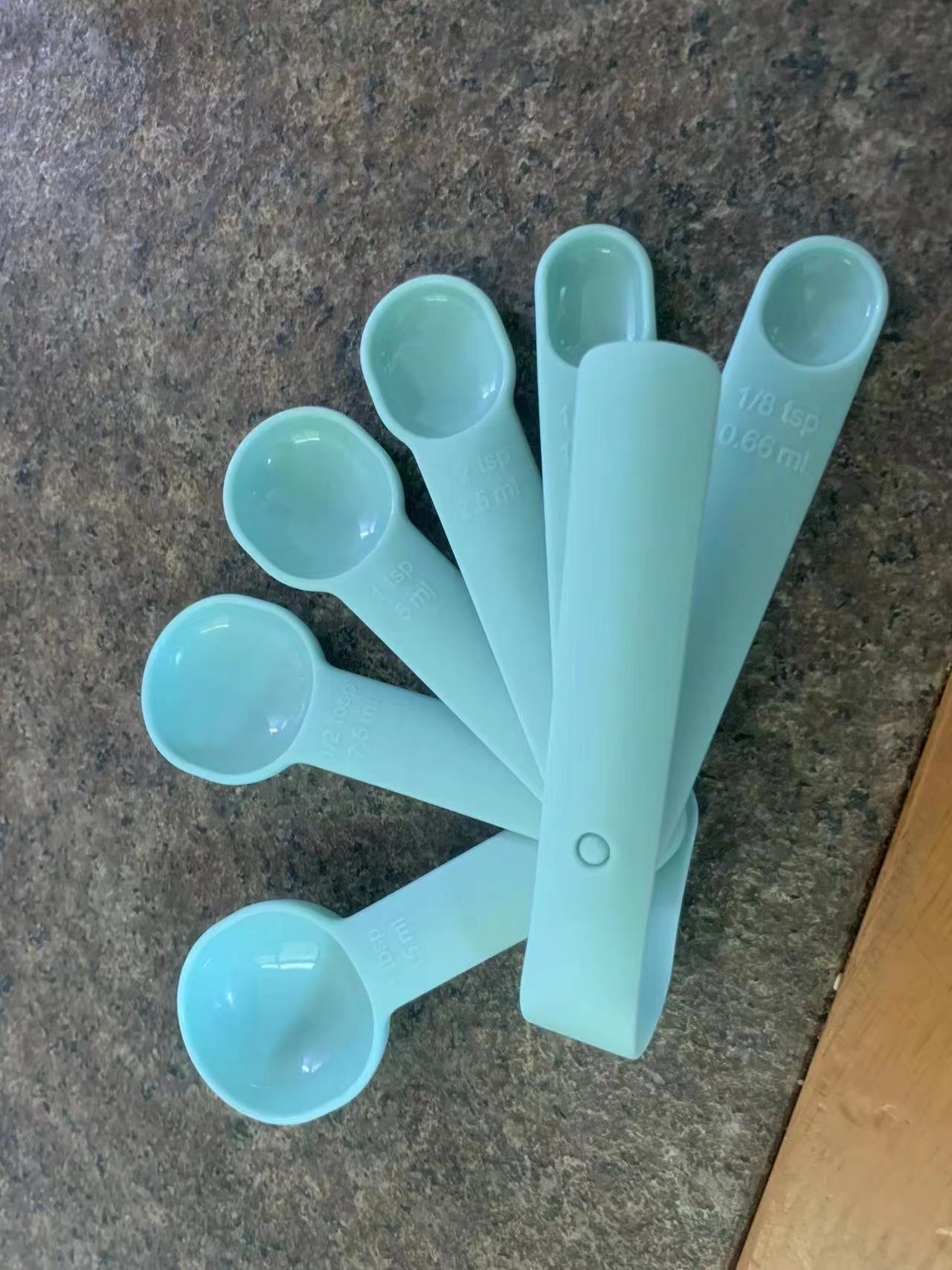 Baking Essential High-Quality Six-Piece Kitchen Daily Precision Measuring Tools With Calibration Practical Convenient Coffee Milk Powder Seasoning Spoon Measuring Spoon Baking Cup Measuring Spoon Set details Picture