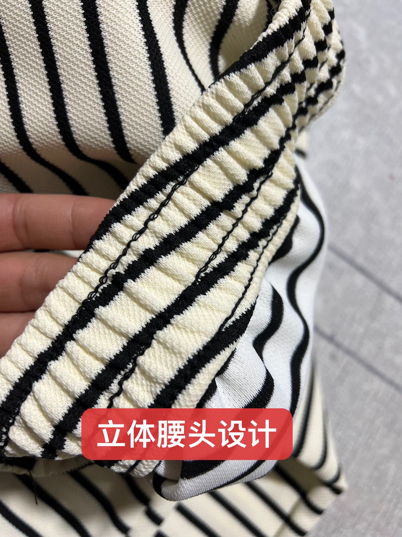 New loose and casual women's pants, summer sportswear for women, wide-leg pants, light, breathable, fashionable and comfortable, casual style, three-dimensional waist, Hong Kong-style horizontal wide-leg pants detail image 12