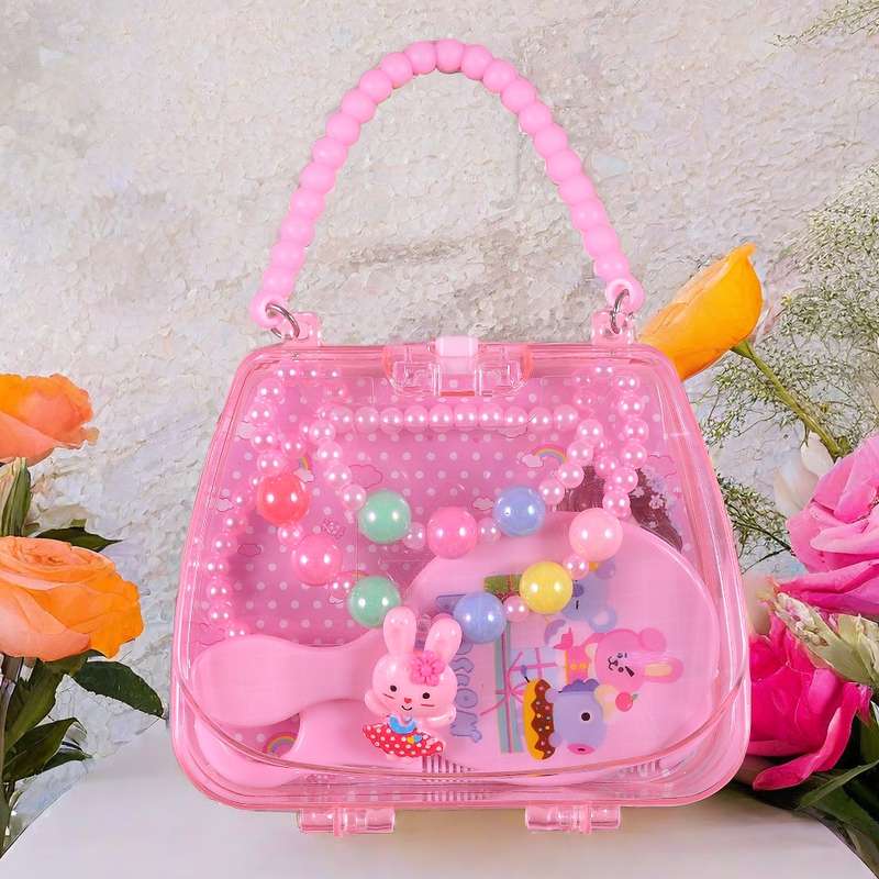 Children's accessories, heart-shaped necklaces, ring sets, fashionable, cute and safe materials that won't hurt hands. For more products, you can consult at store A2-3113, 13957918239 details Picture