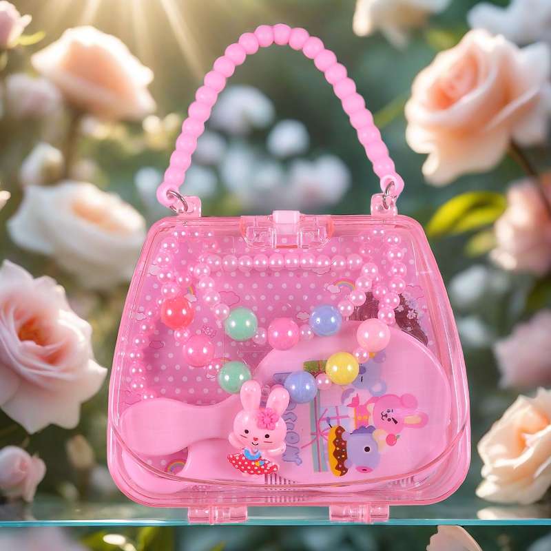 Children's accessories, heart-shaped necklaces, ring sets, fashionable, cute and safe materials that won't hurt hands. For more products, you can consult at store A2-3113, 13957918239 Application Scenario