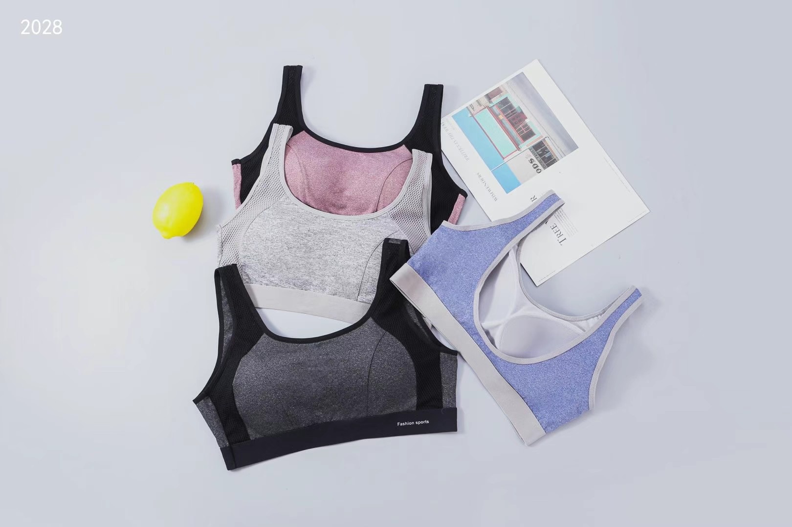 2028 Fixed Cup Quick Drying Cationic Pilates Exercise Yoga Beauty Back Vest (M L Two Sizes) details Picture