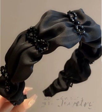 Crystal Handmade Cloth Fashion Creative Accessories Headband Shampoo Headband Specification drawing
