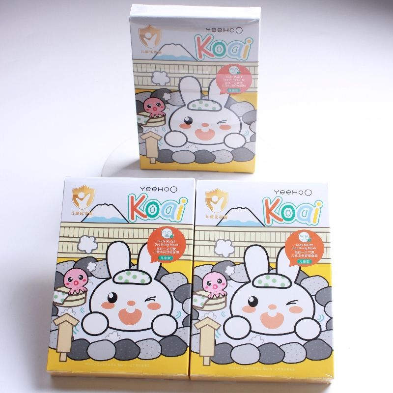 Yingshi Yi's Cute Children's Hydrating Mask is skin-friendly, breathable, closely adheres to the skin, and provides dense hydration to soothe skin irritation Application Scenario