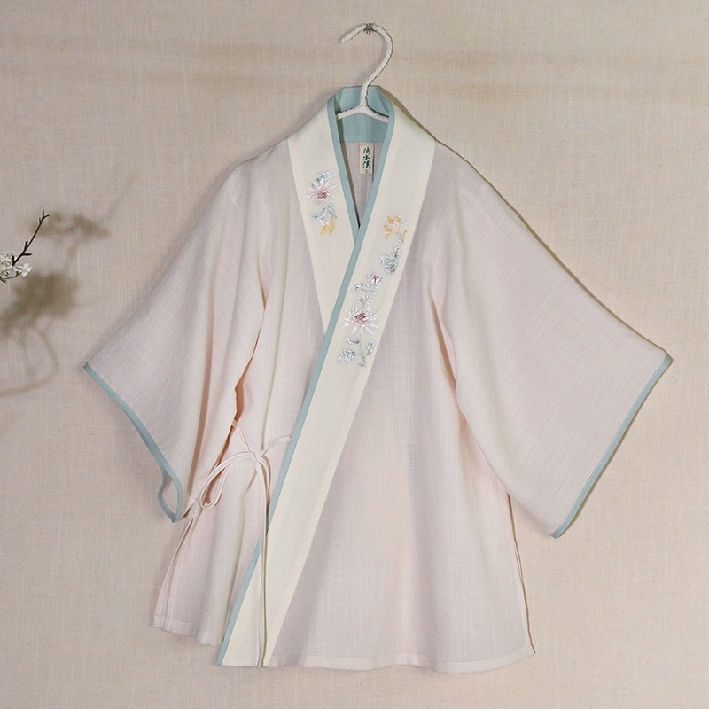 淡如菊 清水溪汉初宋制改良日常汉服女中国风长袖上衣褶裙春秋汉服汉服中国风汉服成人详情图6