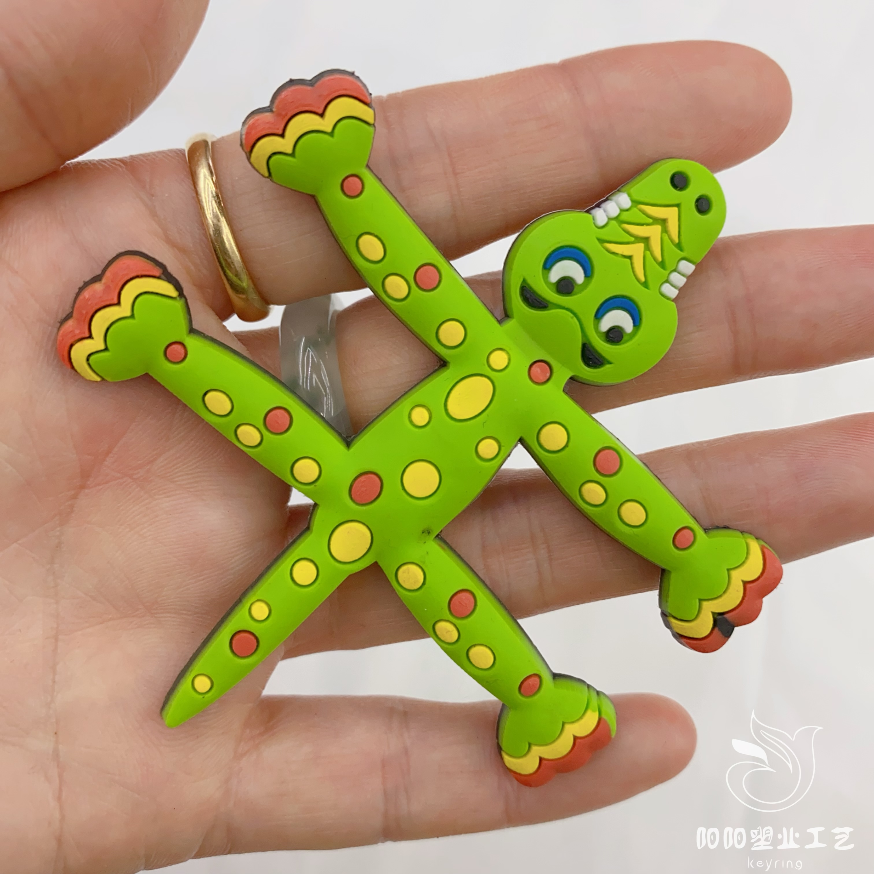 Customized Rubber Cartoon Double-Sided Three-Dimensional Key Chain Pvc Soft Rubber Three-Dimensional Silicone Advertising Pendant Customization Specification drawing