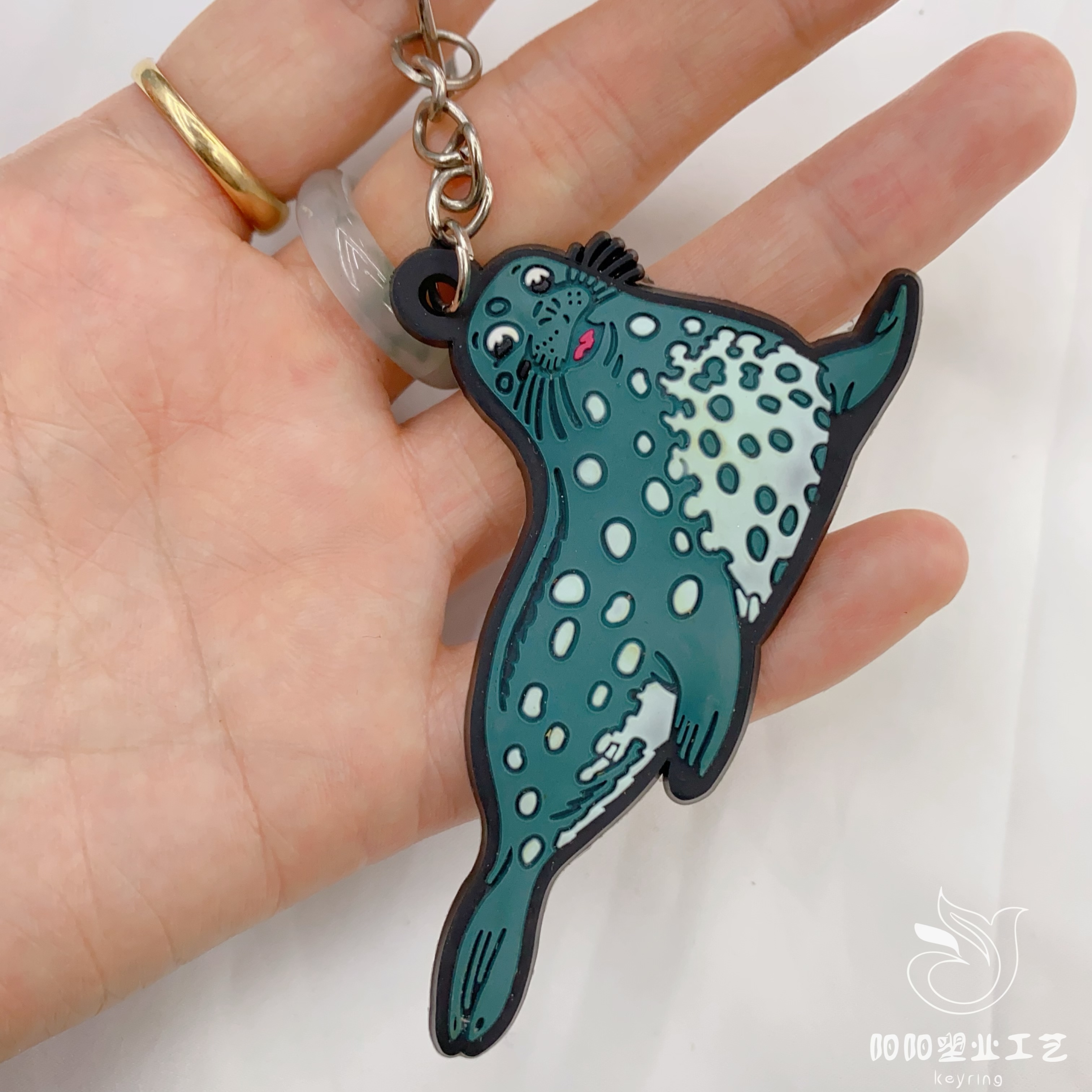 Pvc Soft Rubber Key Chain Silicone Personality Flat Drop Rubber Key Ring Gift Pendant Pvc Rubber Key Customization Application Scenario