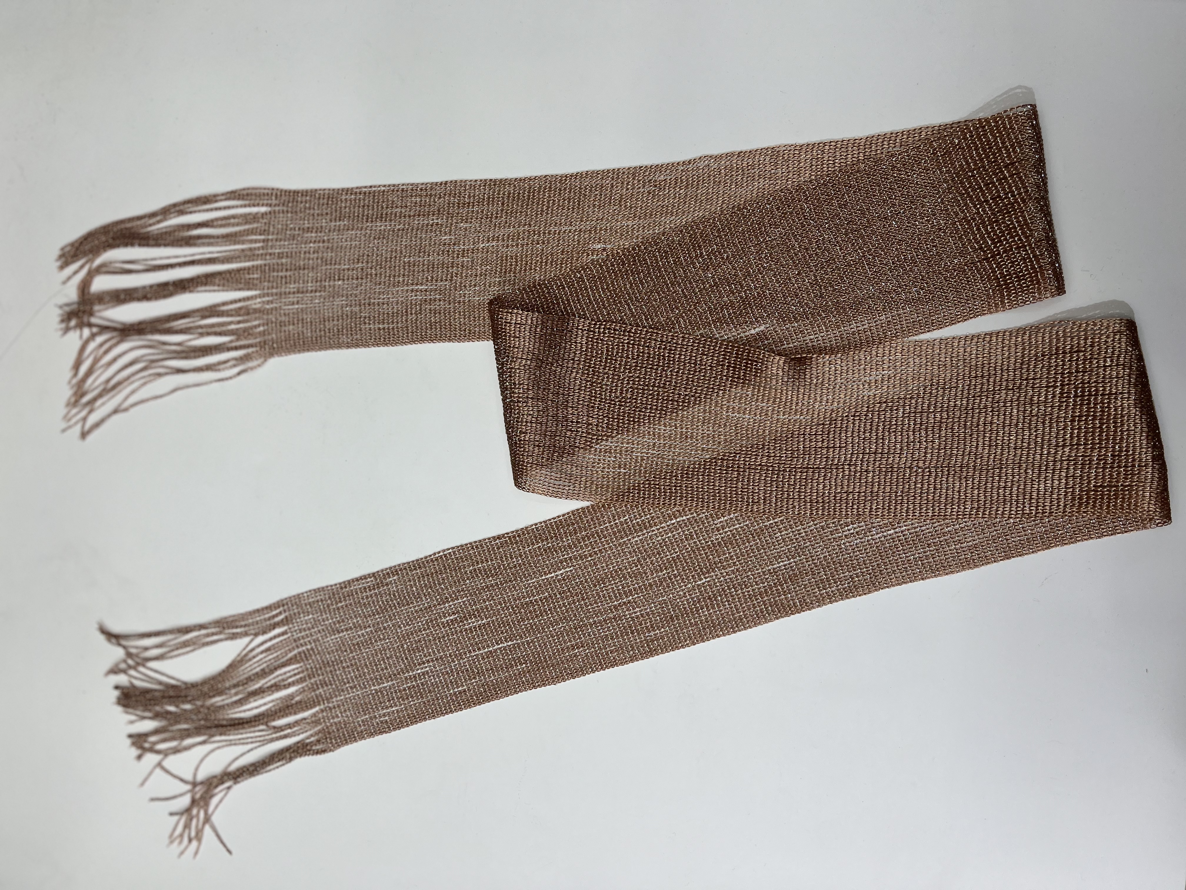 Cross-Border Spring And Autumn Decoration Bright Silk Flow Plate Small Scarf Thin Narrow Long Thin Neck details Picture