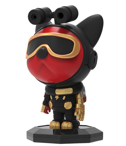 家居摆件装饰品宇航员星空投影灯铳梦狗氛围灯狗狗太空人摆件