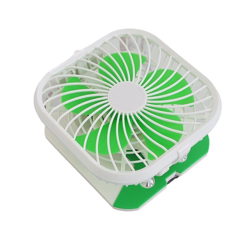 新款LED折叠充电台式电风扇带台灯创意电风扇TV风扇米你电扇详情图5