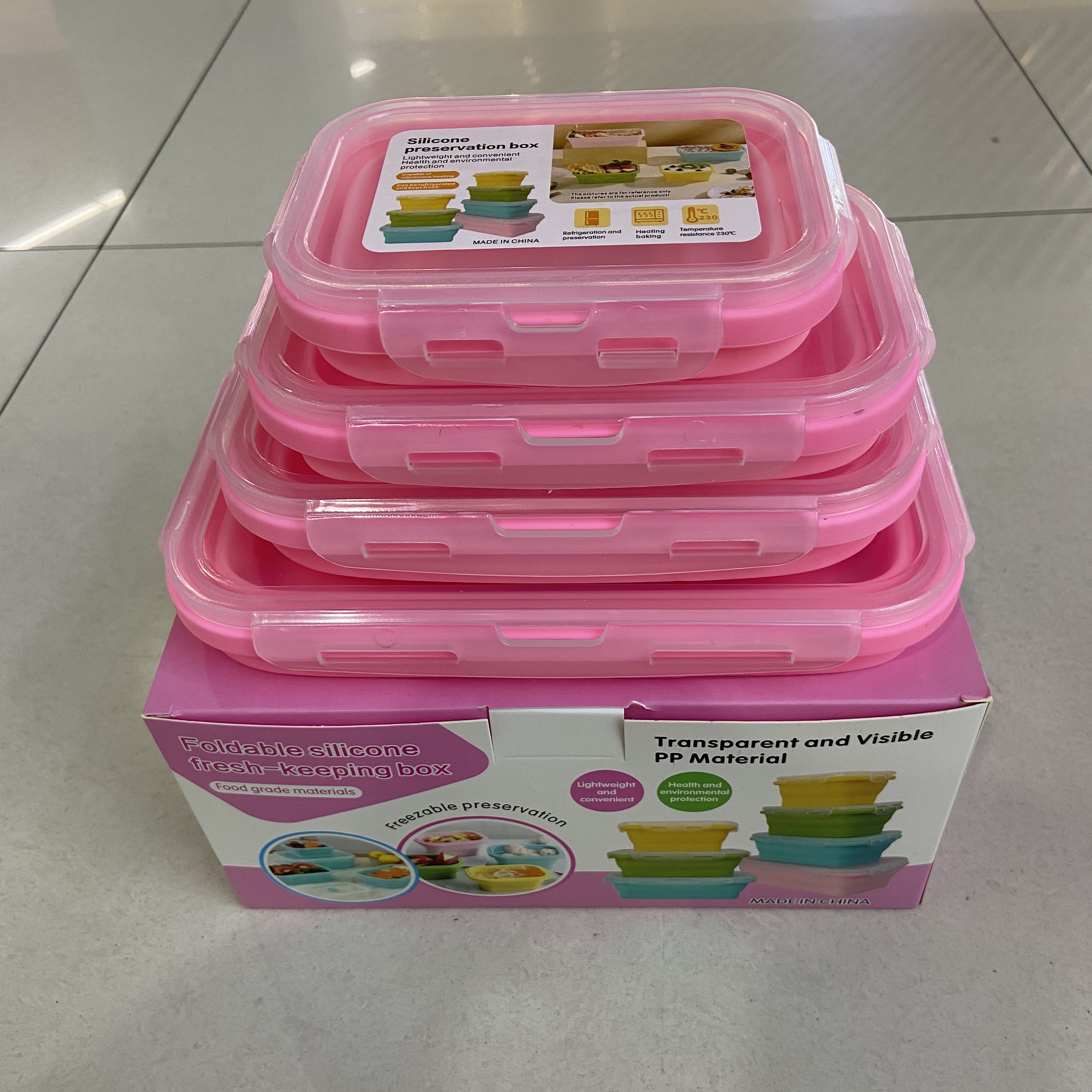 折叠碗户外硅胶饭盒微波炉便当保鲜便携餐盒伸缩碗旅行泡详情图2