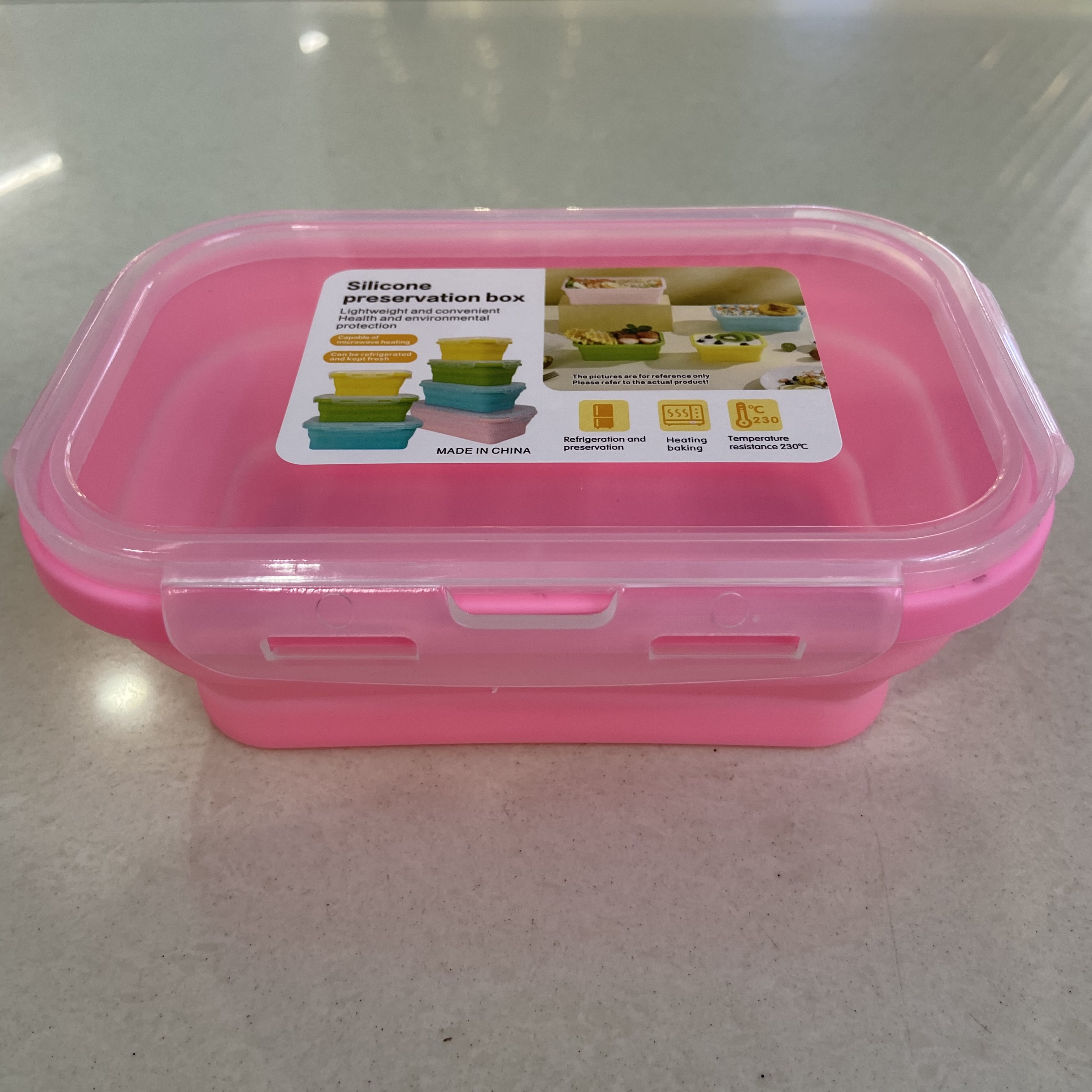 折叠碗户外硅胶饭盒微波炉便当保鲜便携餐盒伸缩碗旅行泡细节图