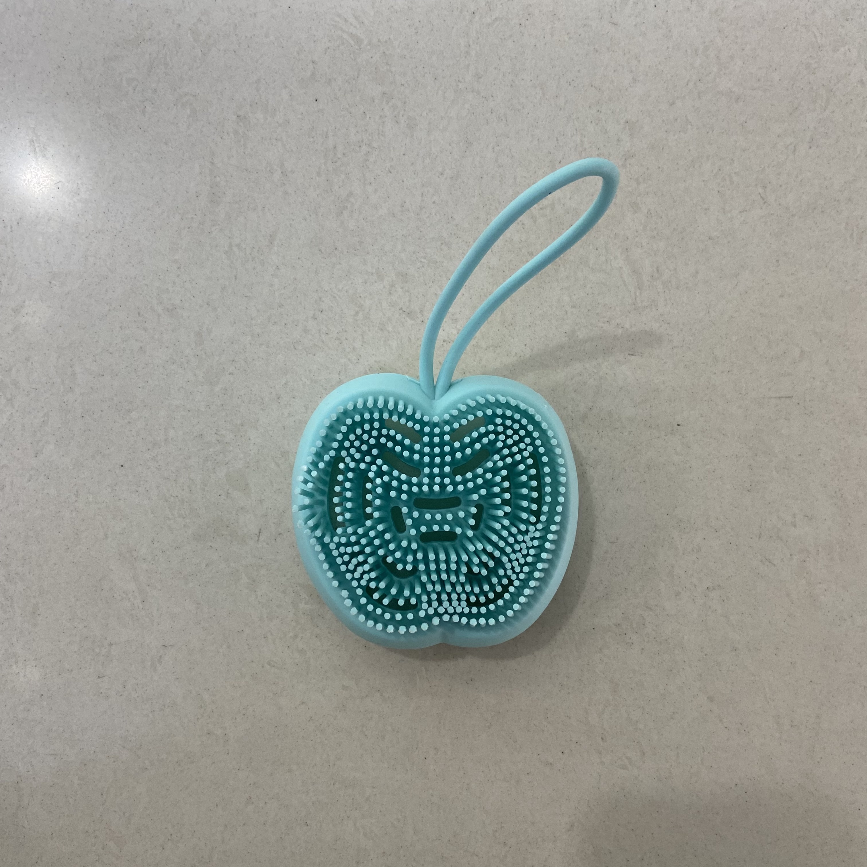 硅胶沐浴刷婴儿触感洗澡刷卡通苹果造型软毛易气泡搓澡刷成人详情图3