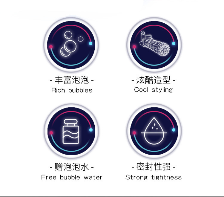 22 hoyos gatling bubble maker detail image 2
