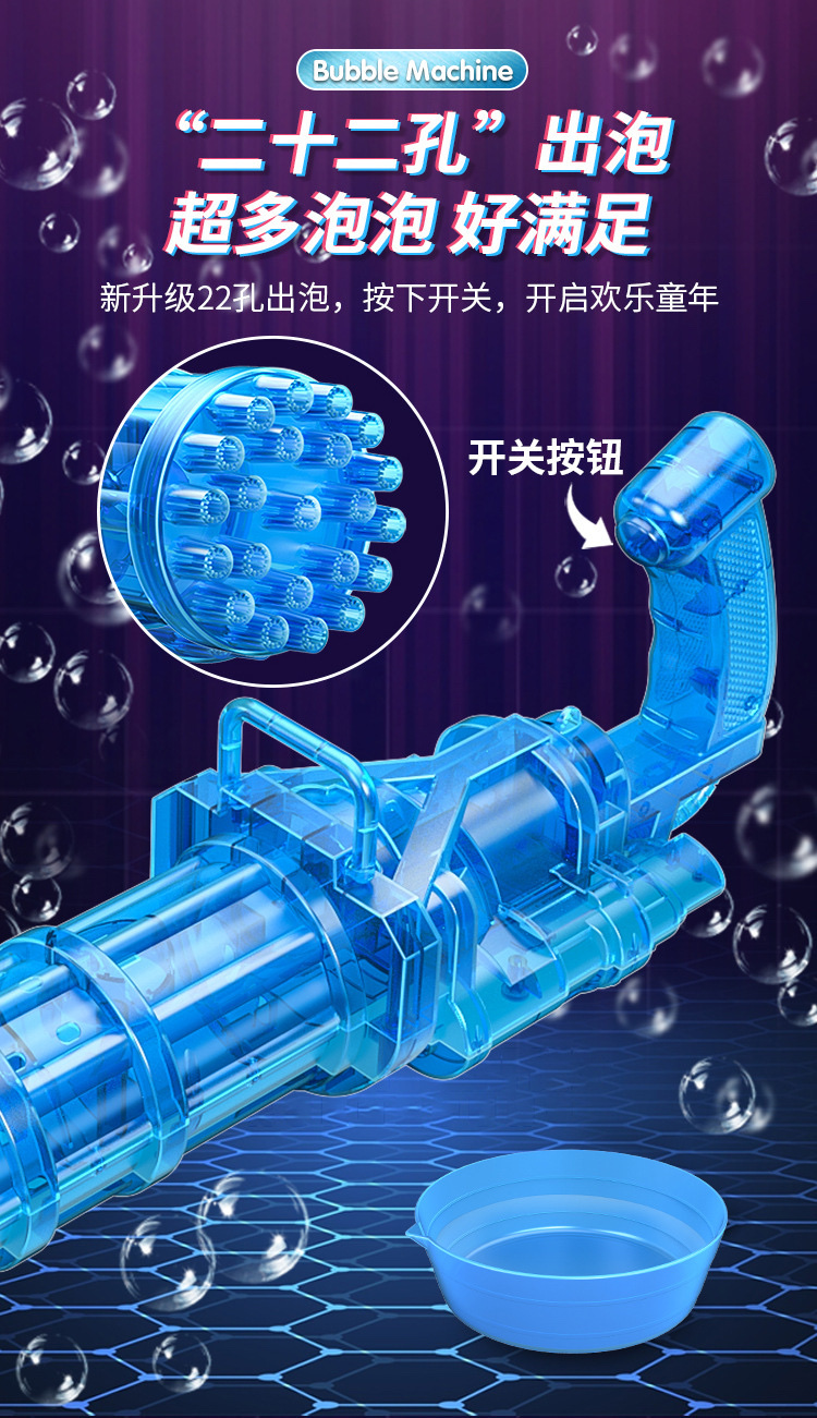 22 hoyos gatling bubble maker detail image 3