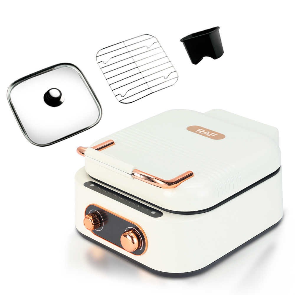 RAF European standard cross-border multi-functional electric cooking pot, electric baking pot, household electric hot pot, barbecue and boiling pot, frying electric pancake stand, barbecue machine Application Scenario