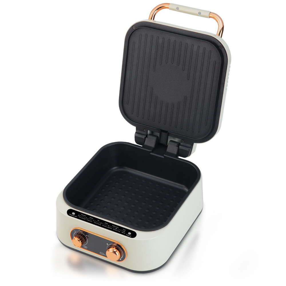 RAF European standard cross-border multi-functional electric cooking pot, electric baking pot, household electric hot pot, barbecue and boiling pot, frying electric pancake stand, barbecue machine Item Picture
