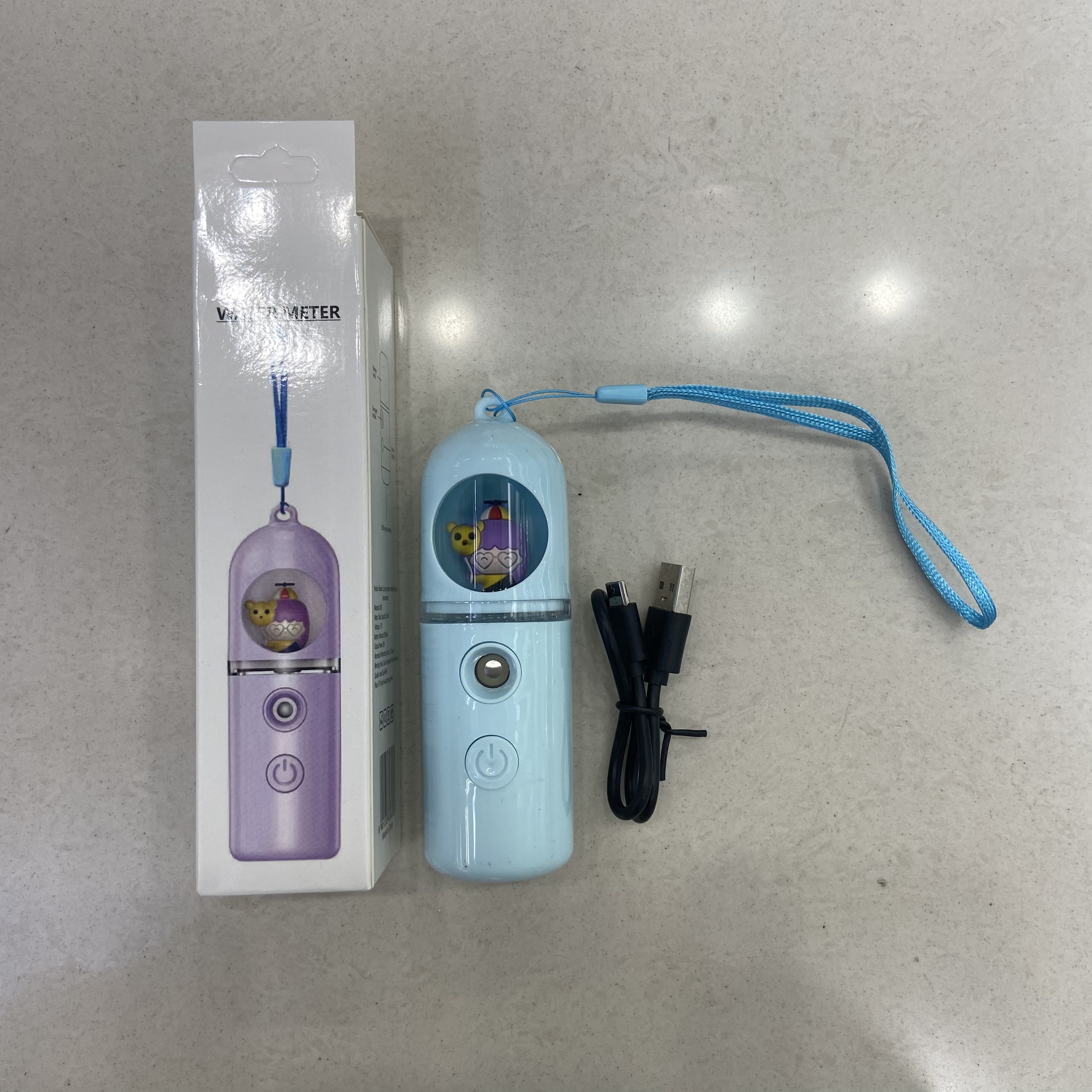 Pet Spray Water Refill Meter Handheld Portable Rechargeable Beauty Meter Steam Face Water Refill Meter Spray Meter Specification drawing