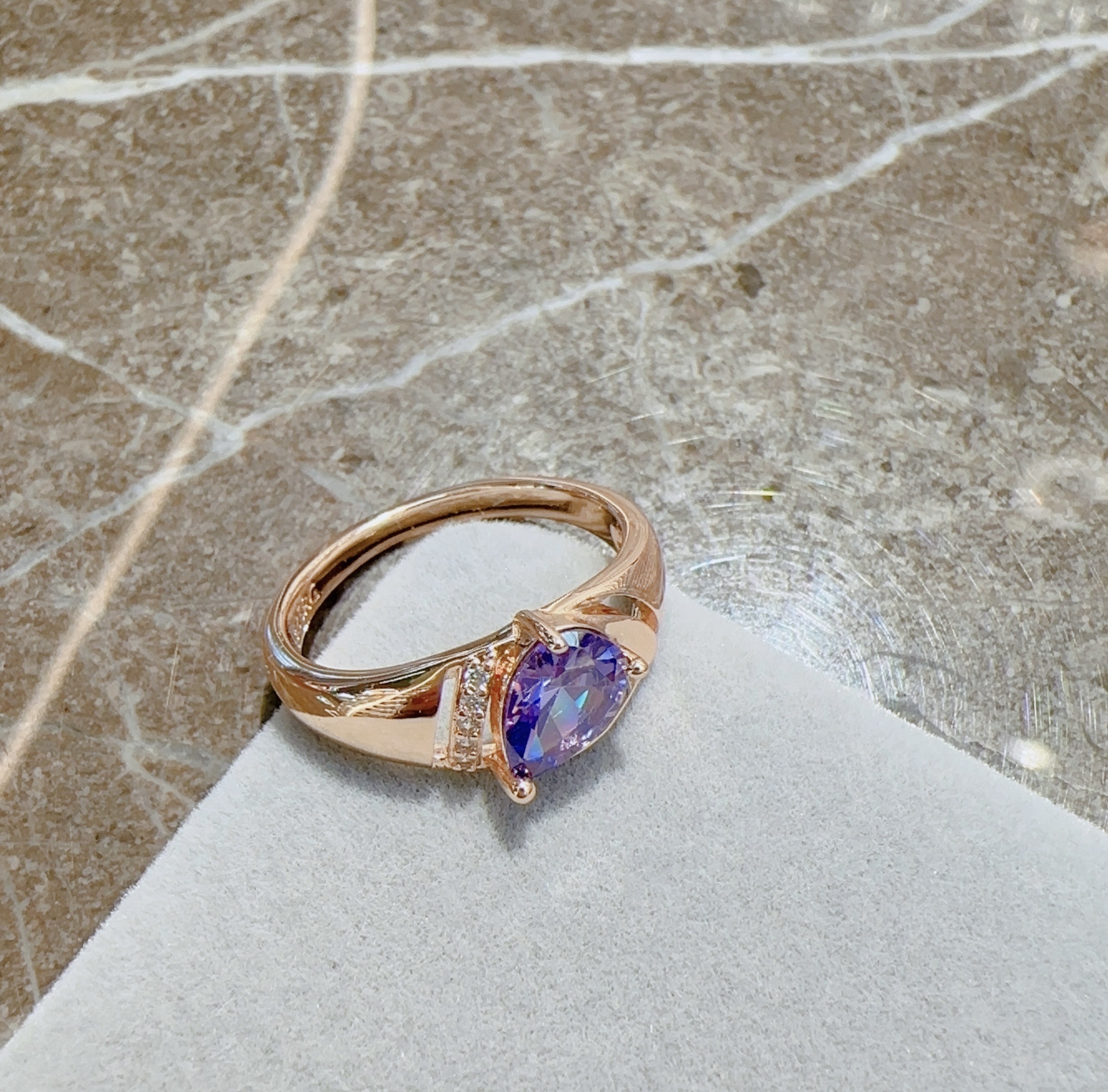 Gulkina vintage ruby ring, 585 real gold electroplated jewelry, cross-border e-commerce direct supply to Russia, zircon jewelry detail image 9