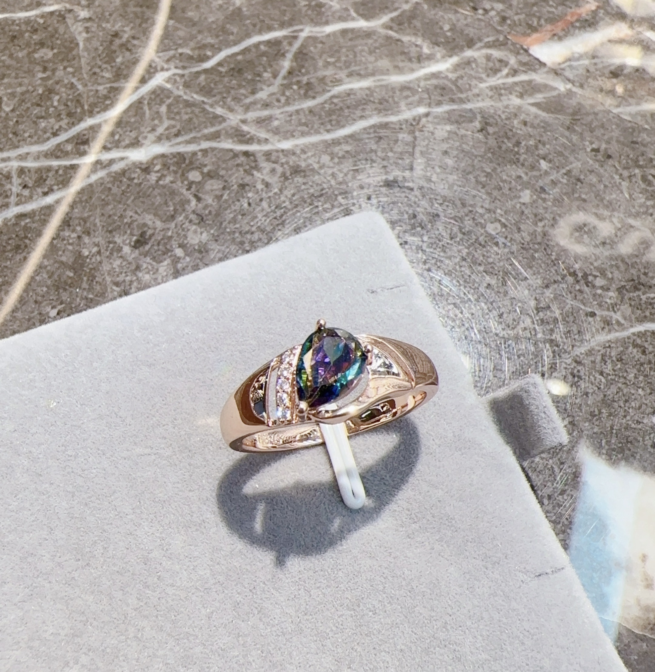 Gulkina vintage ruby ring, 585 real gold electroplated jewelry, cross-border e-commerce direct supply to Russia, zircon jewelry Application Scenario