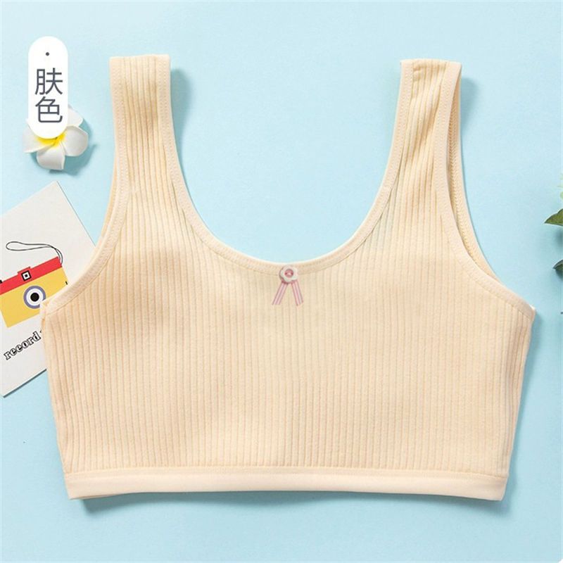 Breathable Cotton Underwear For Primary And Secondary School Students Korean Version Of Female Student Vests Vests For Growing Girls Bra Bras Application Scenario