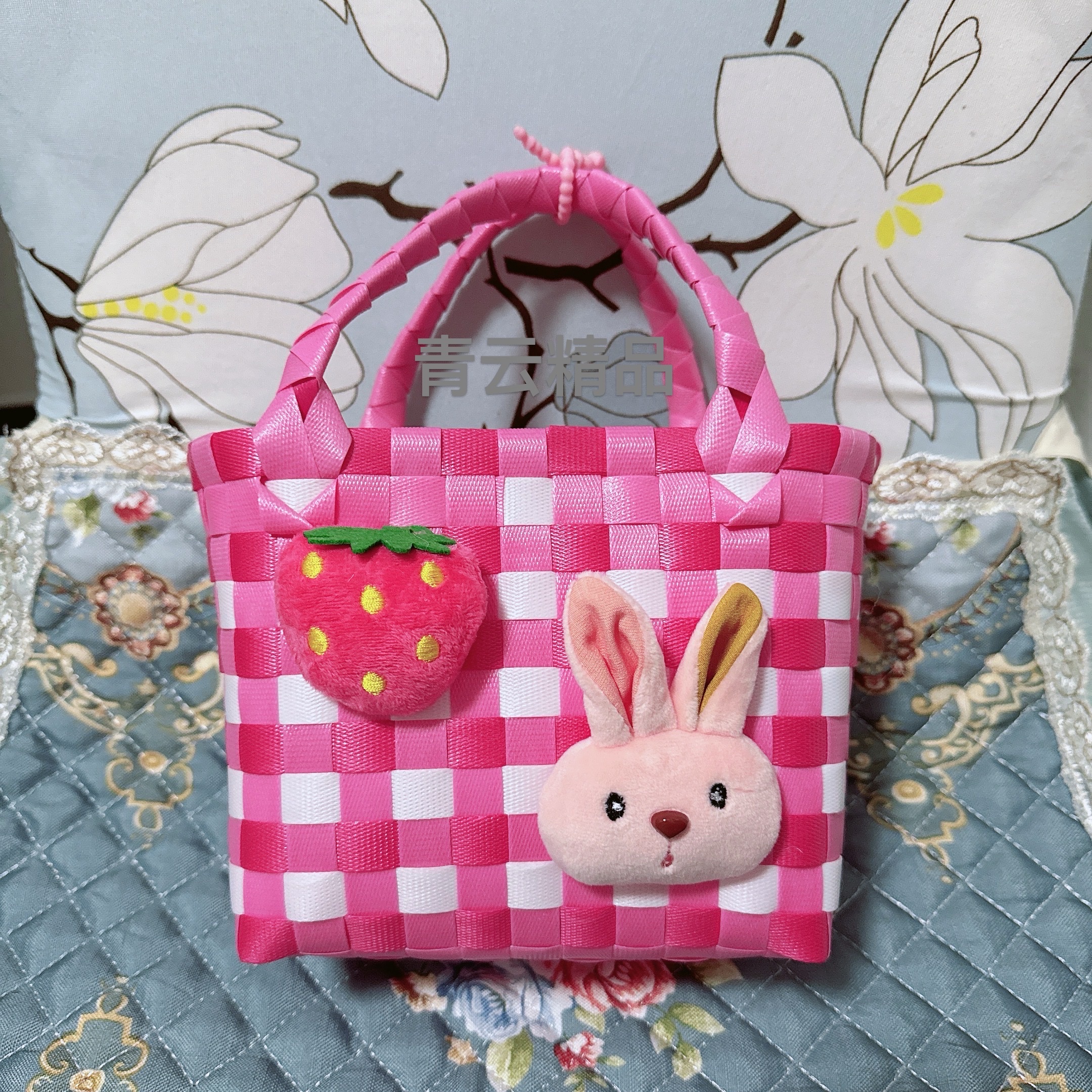 新款手工编织包小篮子伴手礼篮工艺品菜篮子可爱手提包详情图5