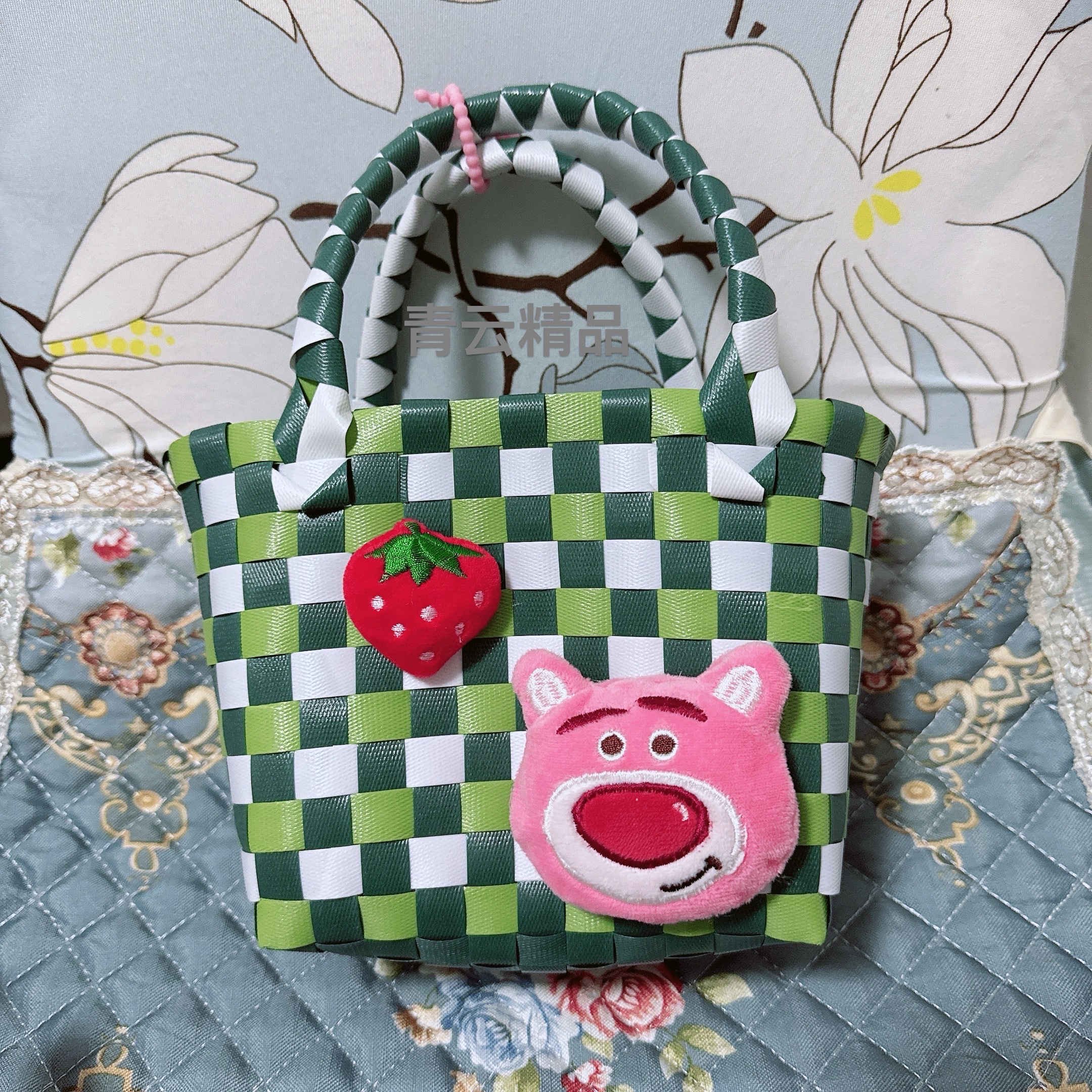 新款手工编织包小篮子伴手礼篮工艺品菜篮子可爱手提包详情图4