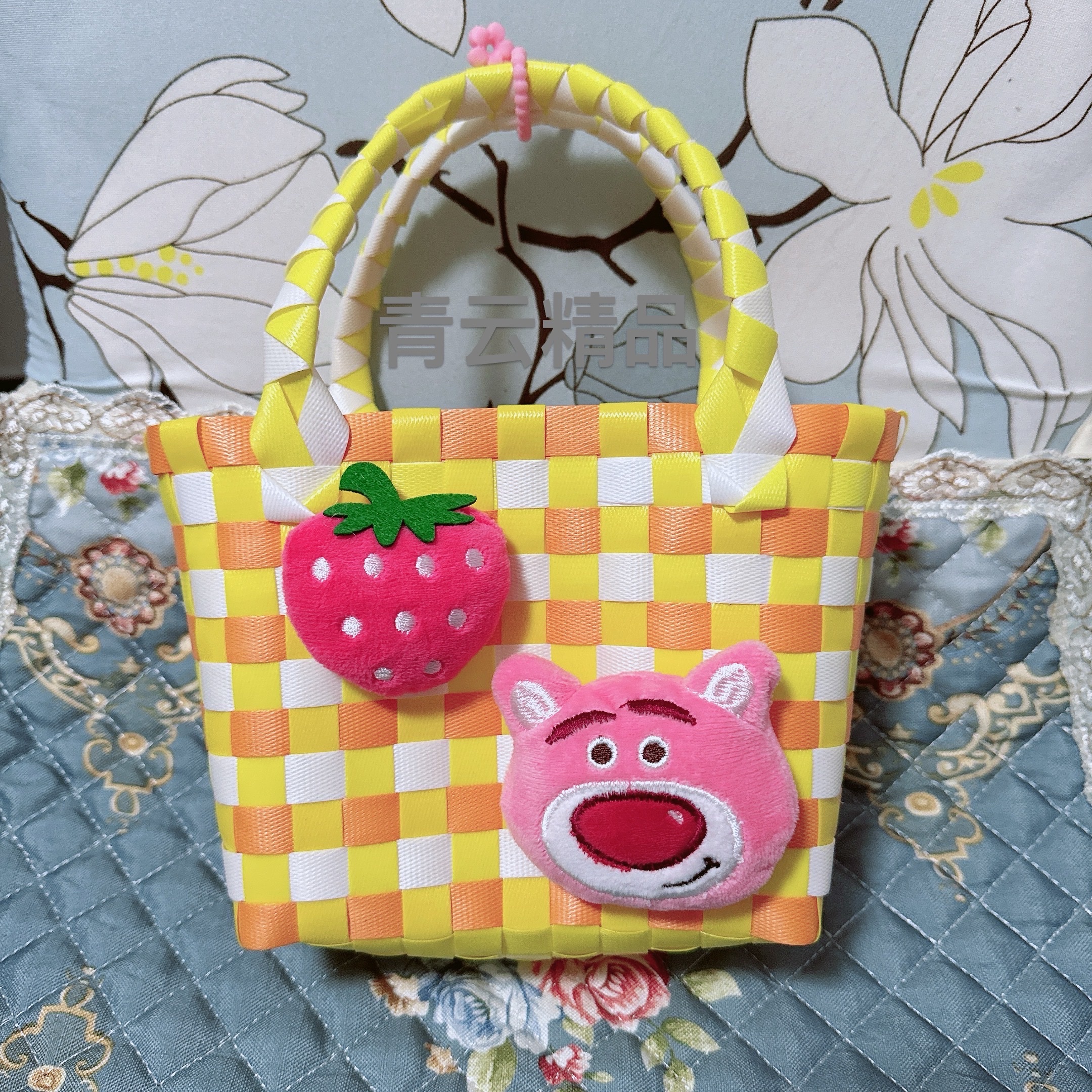 新款手工编织包小篮子伴手礼篮工艺品菜篮子可爱手提包详情图6
