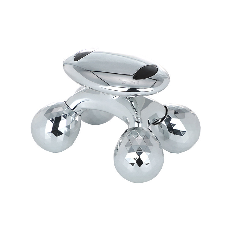 跨境4D微电流瘦脸仪器四轮全身按摩仪手动滚轮瘦脸器V脸提拉皮肤