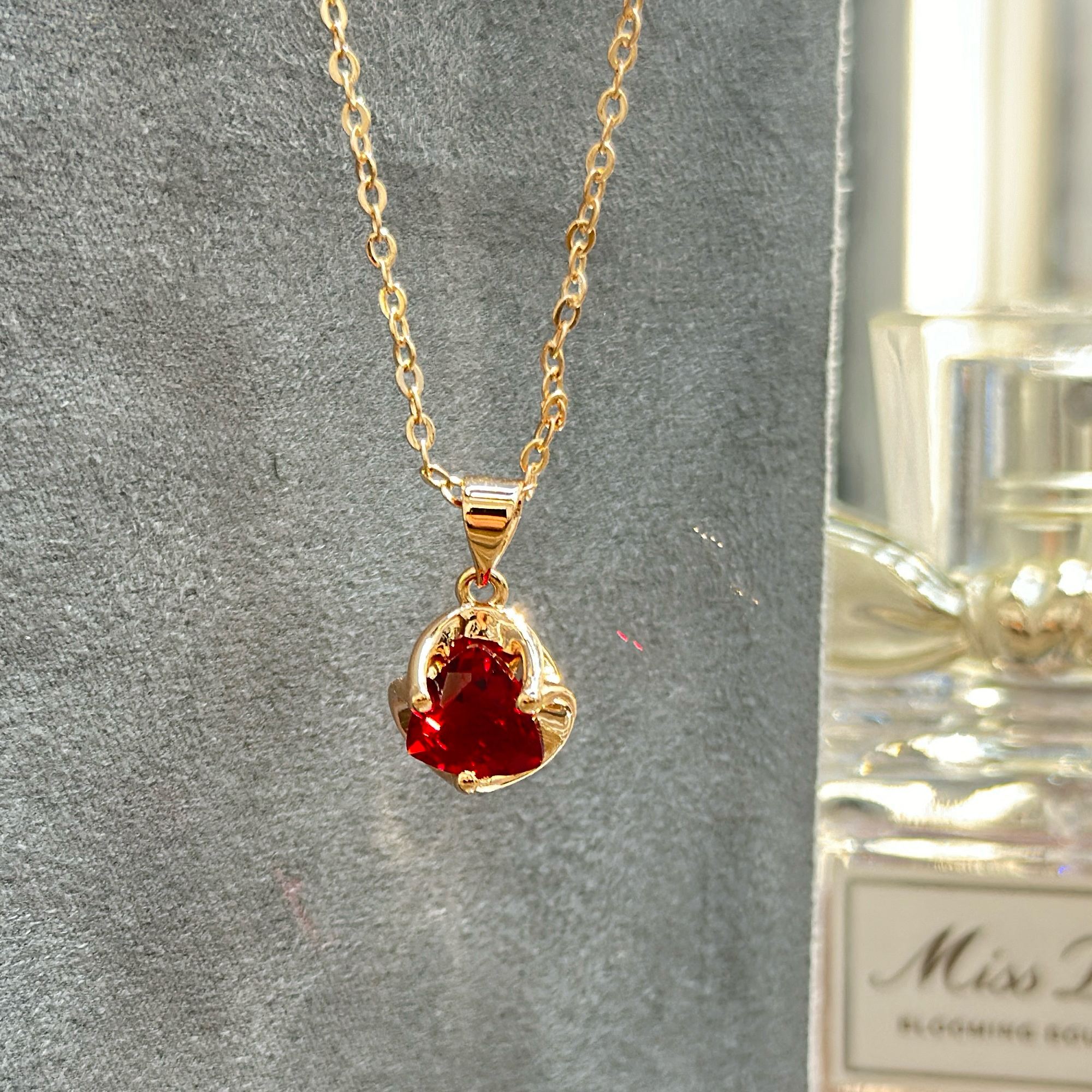 Gulkina585玫瑰金复古红宝石套装首饰跨境电商小红书抖音爆款饰品外贸直供来样定制欧美俄罗斯紫金饰品贸易出口详情图4