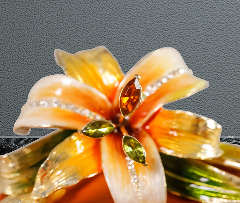 现代轻奢珐琅彩纸巾盒桌面茶几抽纸盒别墅样板间摆件高档面巾纸盒M1006详情图10