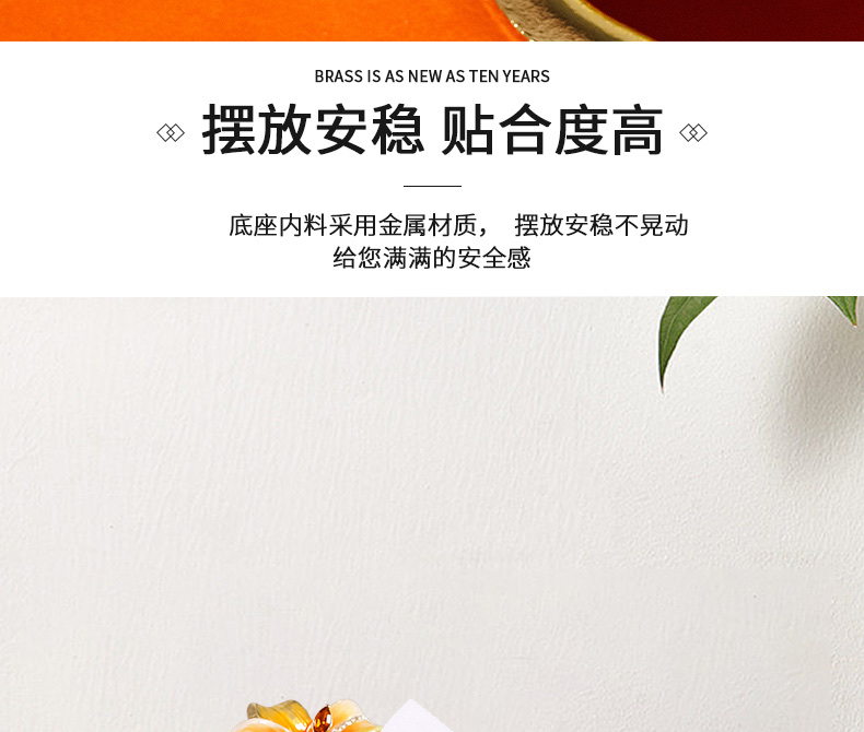 现代轻奢珐琅彩纸巾盒桌面茶几抽纸盒别墅样板间摆件高档面巾纸盒M1006详情图13