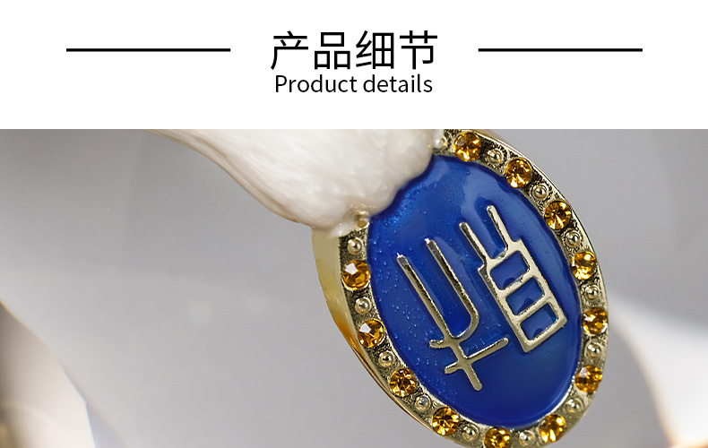 创意招财猫客厅水晶球桌面装饰摆件家居饰品电视柜办公室开业礼物详情图13
