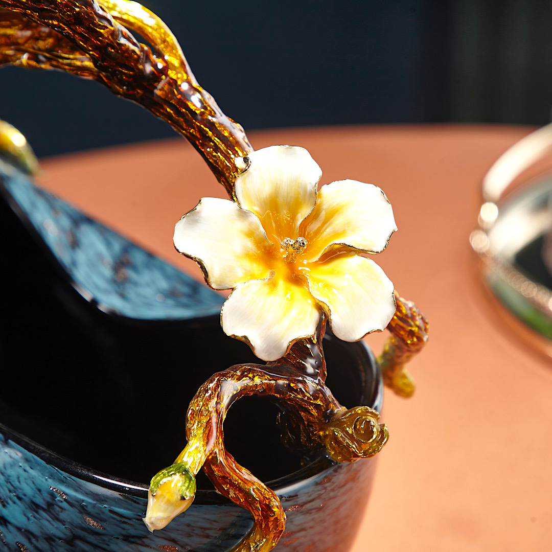 珐琅彩琉璃花瓶玄关桌面床头插花台式摆件美式复古风格客厅餐桌G-207详情图8