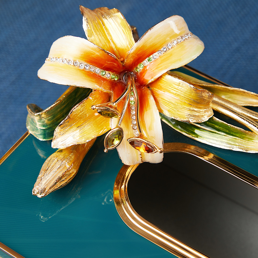 轻奢珐琅彩抽纸盒家用客厅桌面卫生纸巾盒新中式创意高端卷纸收纳M804A详情图5