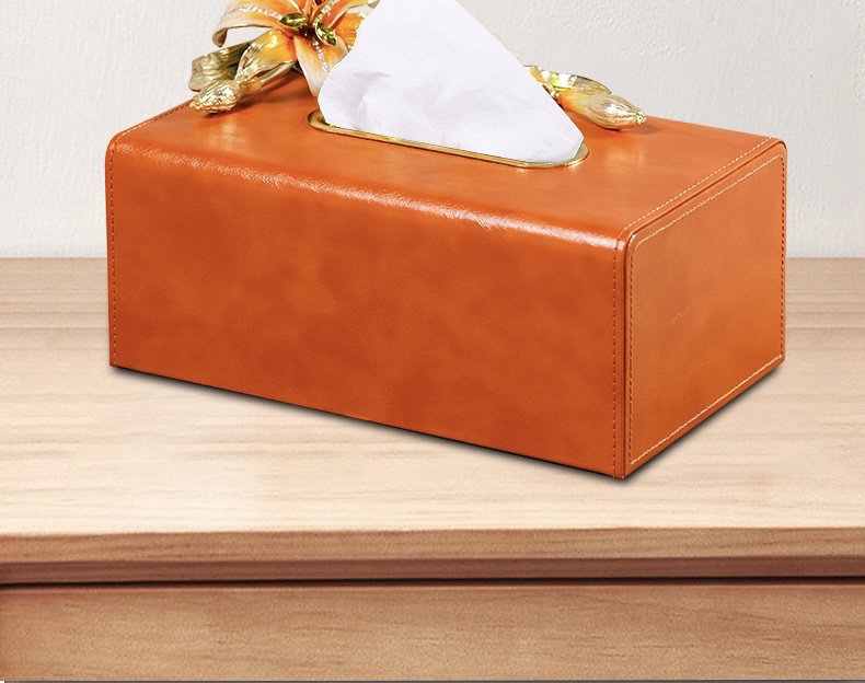 现代轻奢珐琅彩纸巾盒桌面茶几抽纸盒别墅样板间摆件高档面巾纸盒M1006详情图14