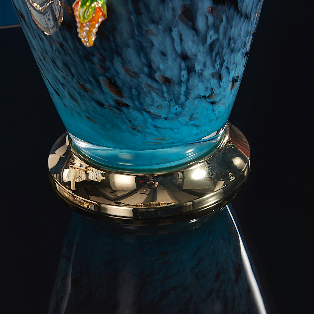 珐琅彩琉璃花瓶玄关桌面床头插花台式摆件美式复古风格客厅餐桌G-106详情图10