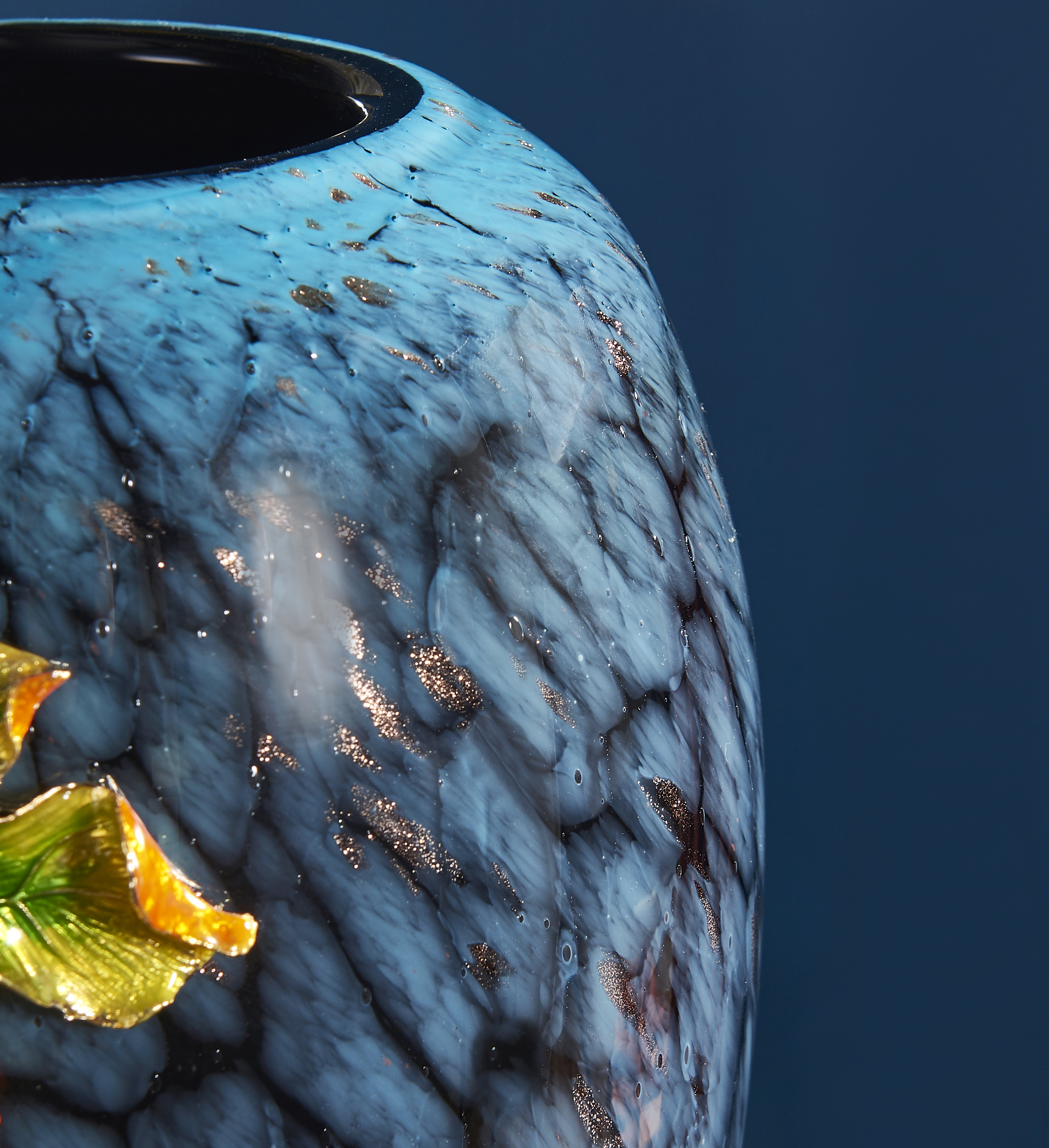 珐琅彩琉璃花瓶玄关桌面床头插花台式摆件美式复古风格客厅餐桌G-106详情图4