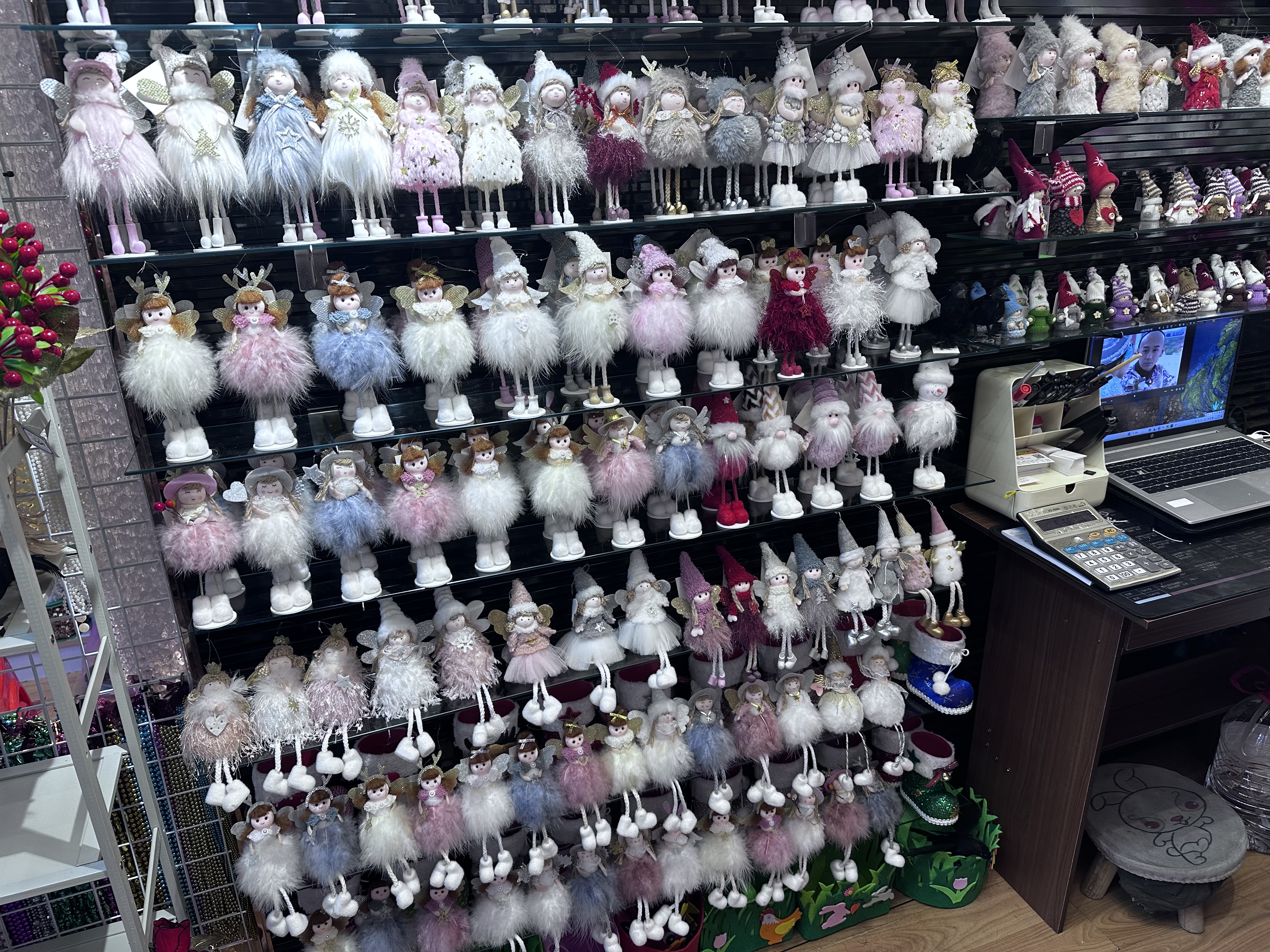 源头工厂供应圣诞天使，圣诞娃娃，圣诞袜，圣诞小鸟等一系列产品详情图3