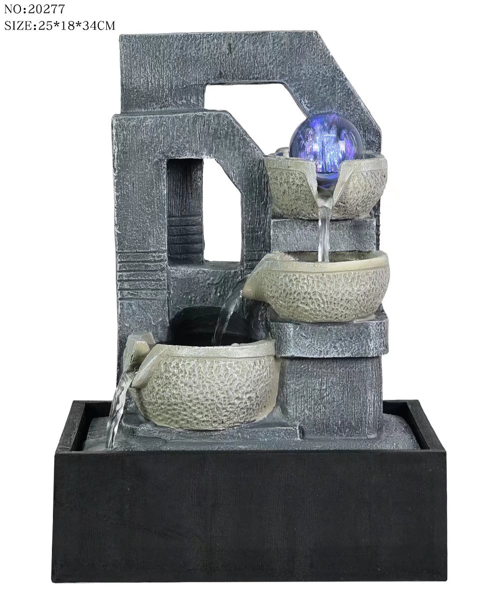 陶瓷流水工艺品人物小和尚系列流香产品图