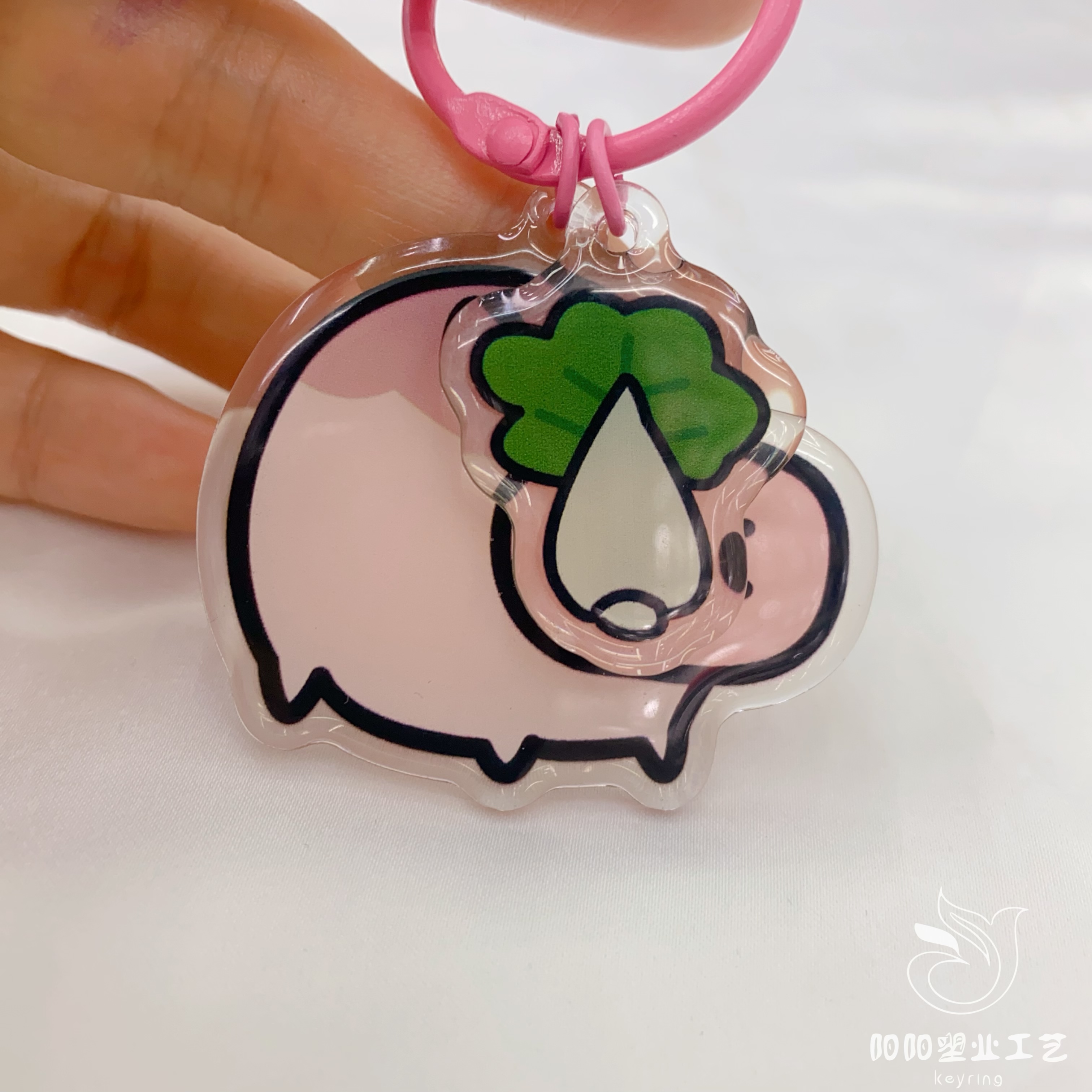 High-transparency acrylic keychain, cute style, symbolic mobile phone pendant, creative peripheral gift, scenic spot recommendation detail image 5