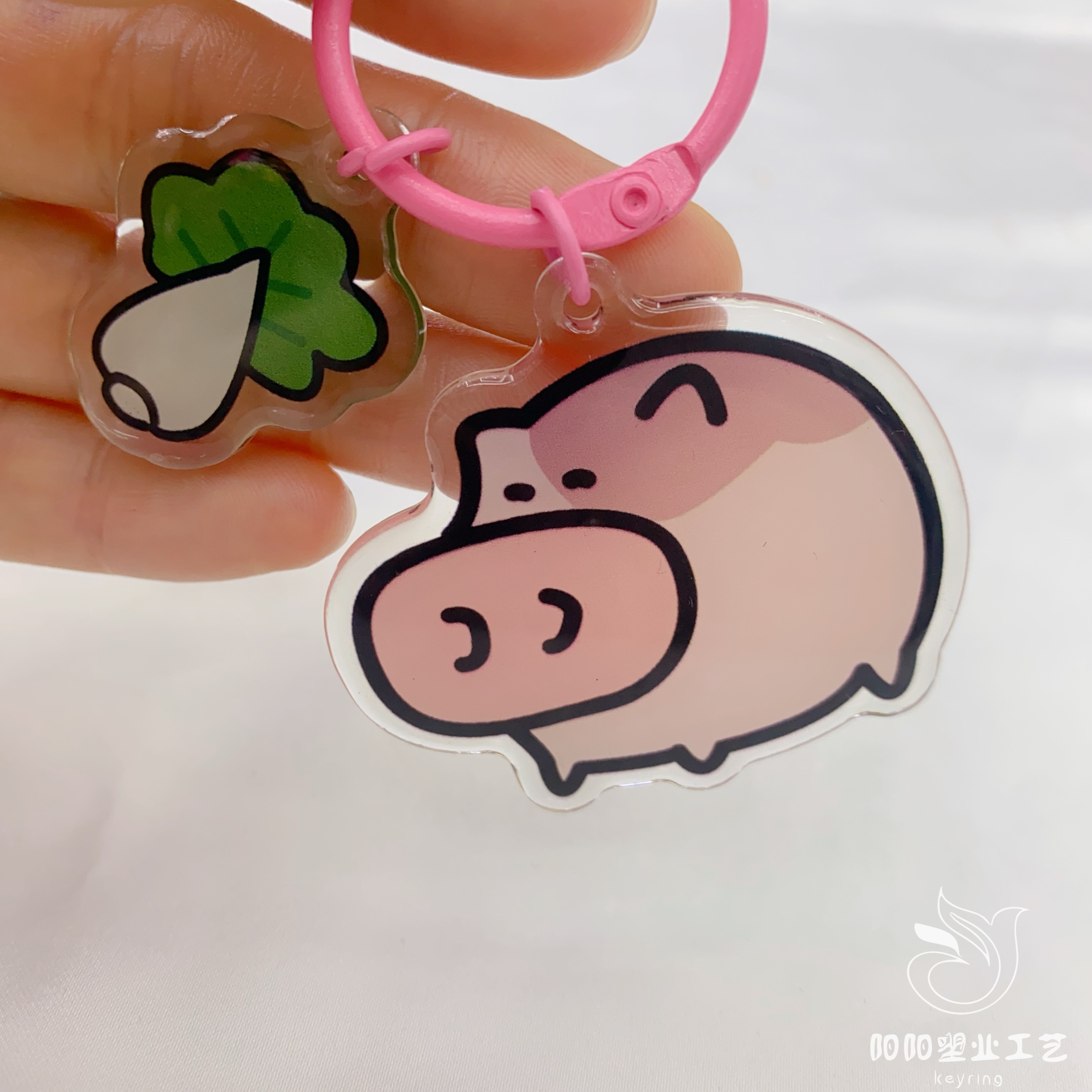High-transparency acrylic keychain, cute style, symbolic mobile phone pendant, creative peripheral gift, scenic spot recommendation detail image 2
