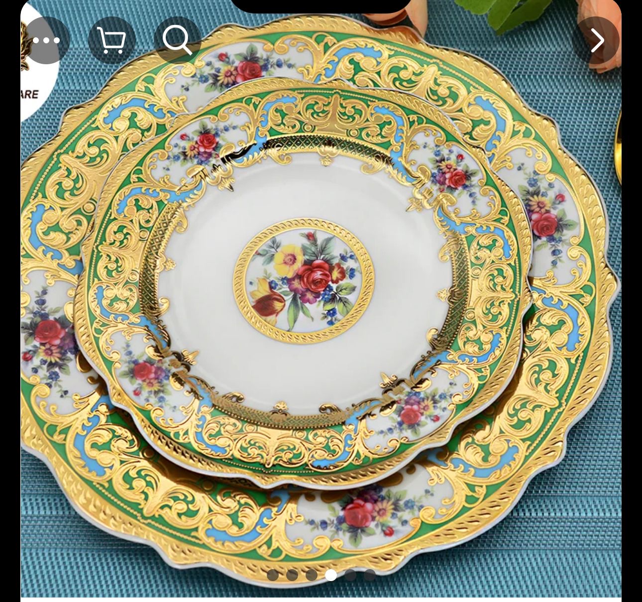 European-Style Coffee Cup Saucer ¥65, Red Tea Cup Saucer ¥85, (6 Cups 6 Plates) details Picture