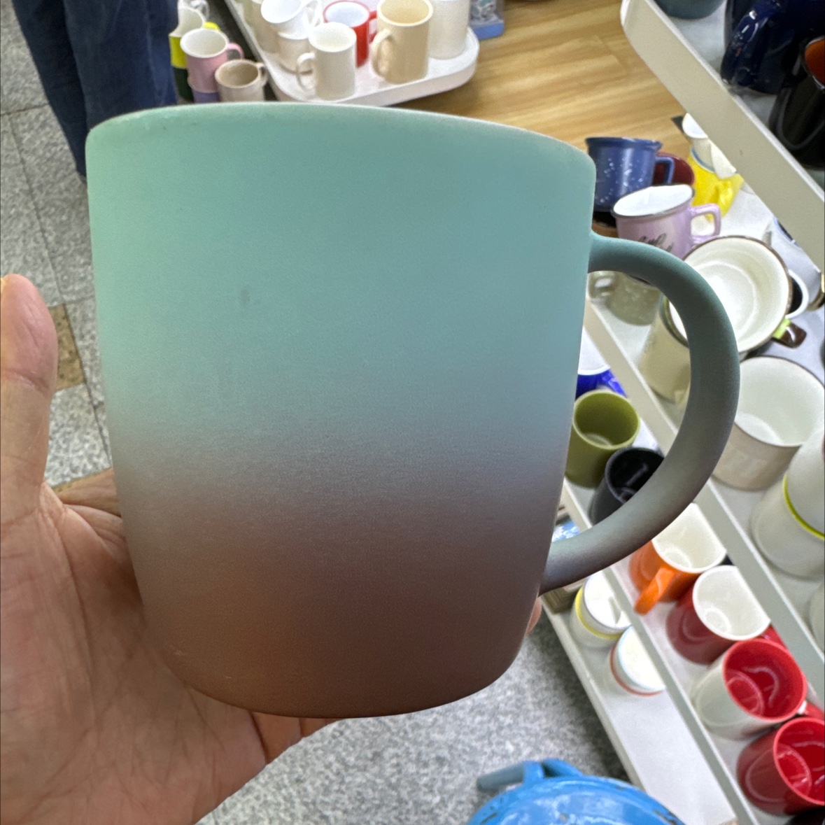 陶瓷杯D区三楼三街荧光杯彩虹杯现货湘玉015细节图