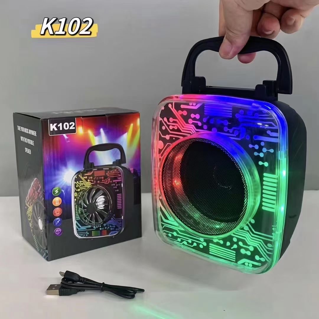 The new best-selling portable RGB Bluetooth speaker K102 Specification image