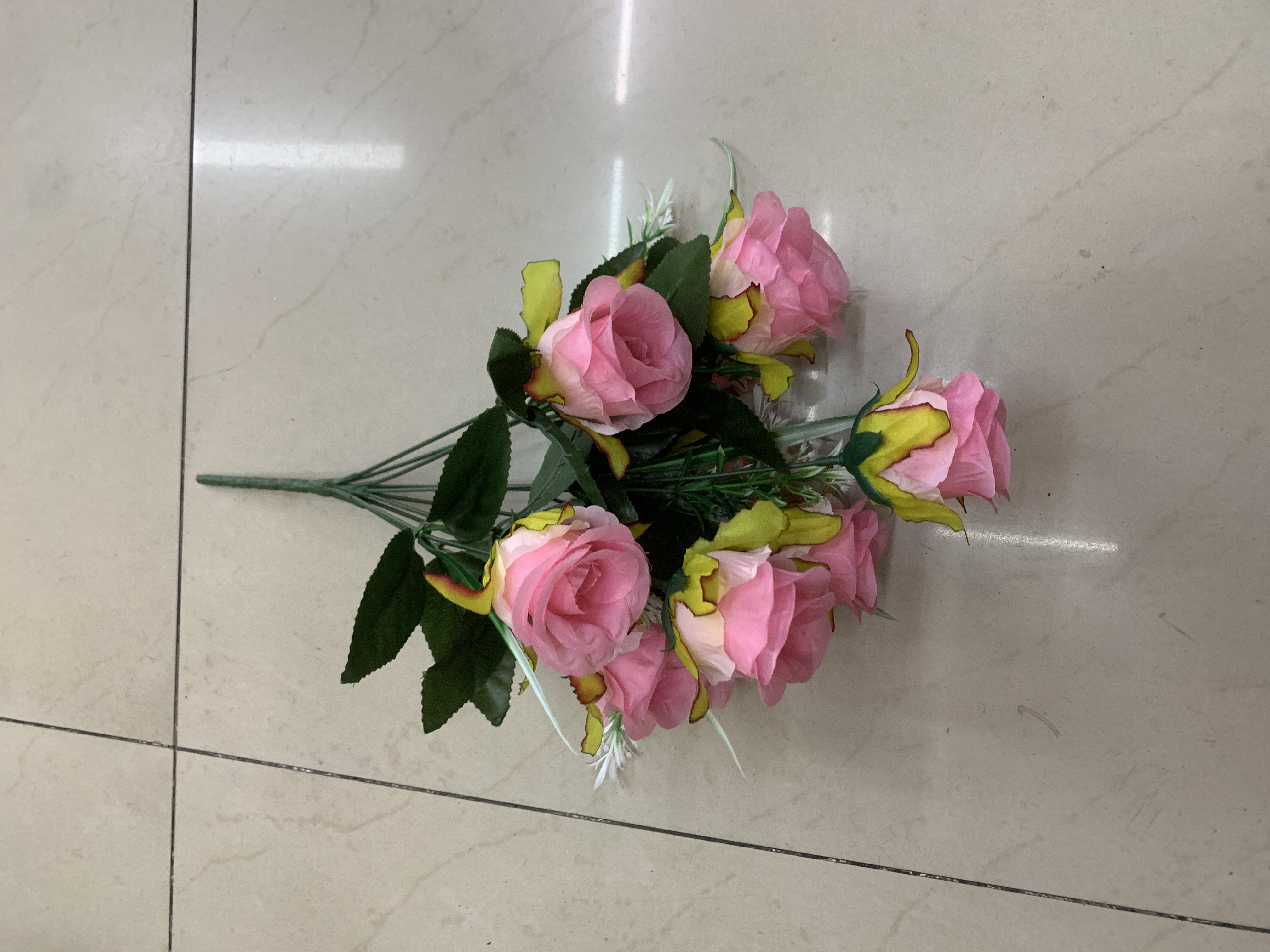 北欧风格PU仿真花 清明节纪念用品 假花装饰品 室内装饰清新假花 逼真仿真花艺品