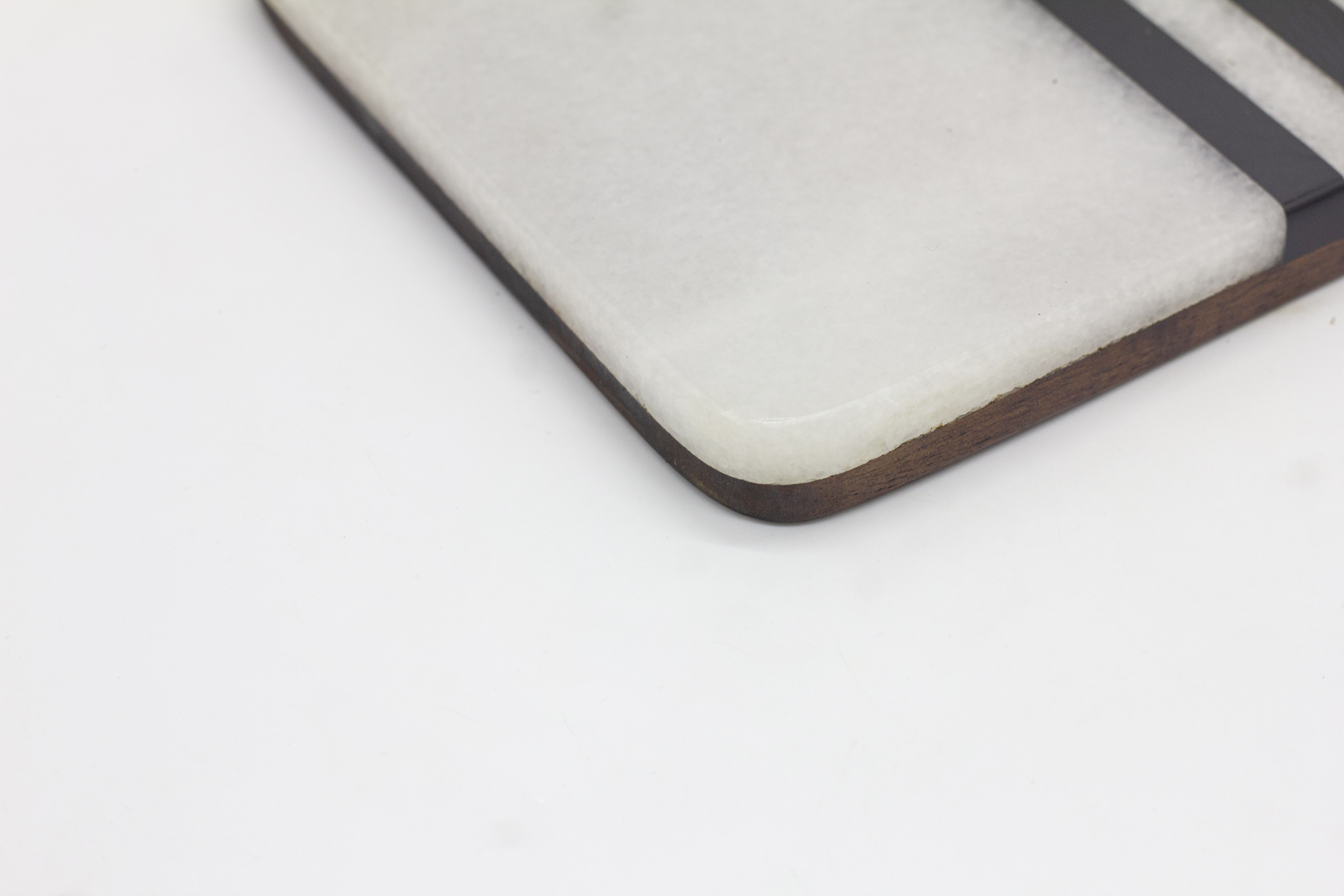 西餐点心糕点盘子实木大理石拼接托盘牛排餐盘水果果盘寿司摆盘黑白条纹长方形摆盘餐盘详情图2