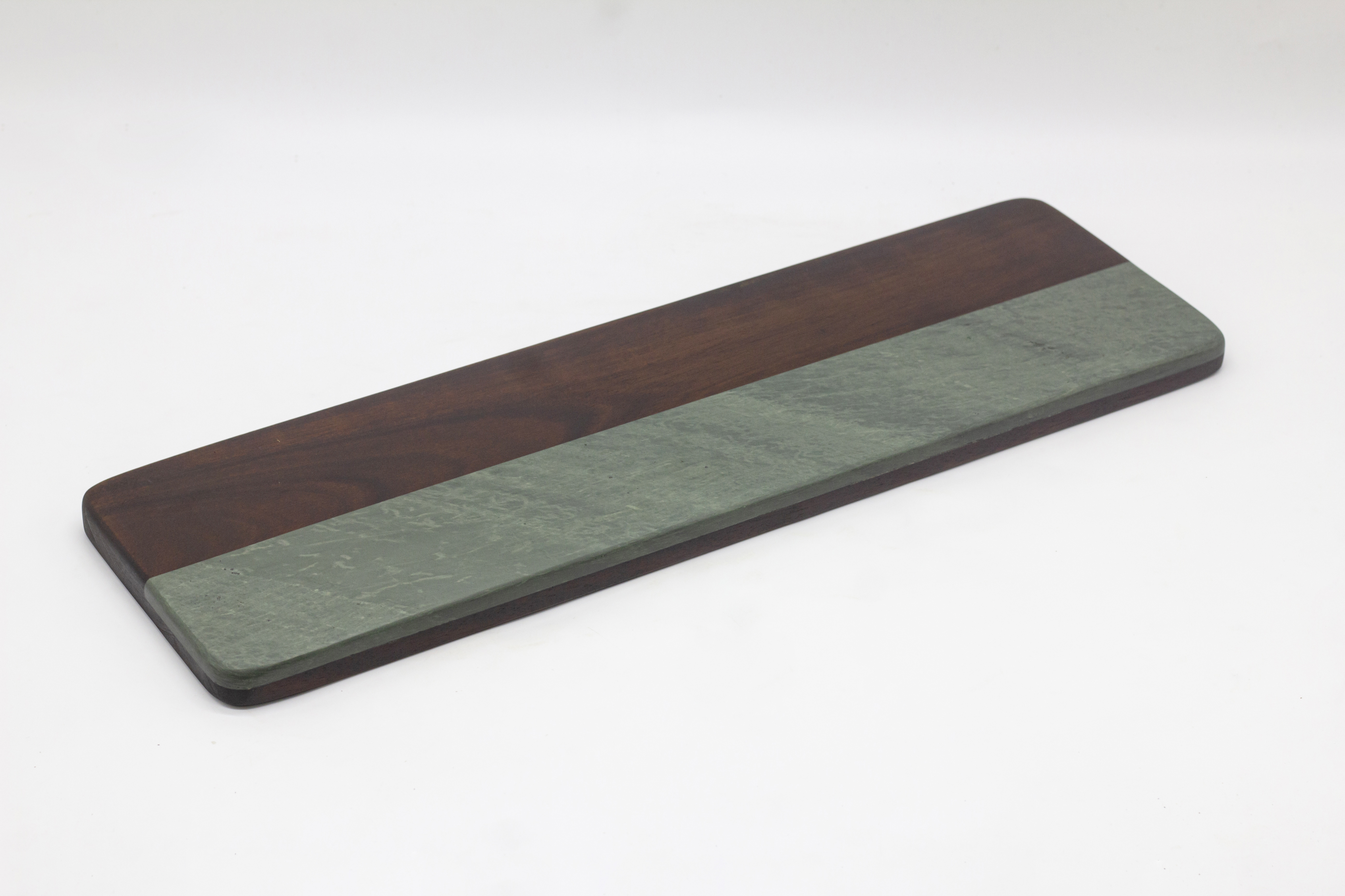 西餐点心糕点盘子实木大理石拼接托盘牛排餐盘水果果盘寿司摆盘经典长方形餐盘详情图6