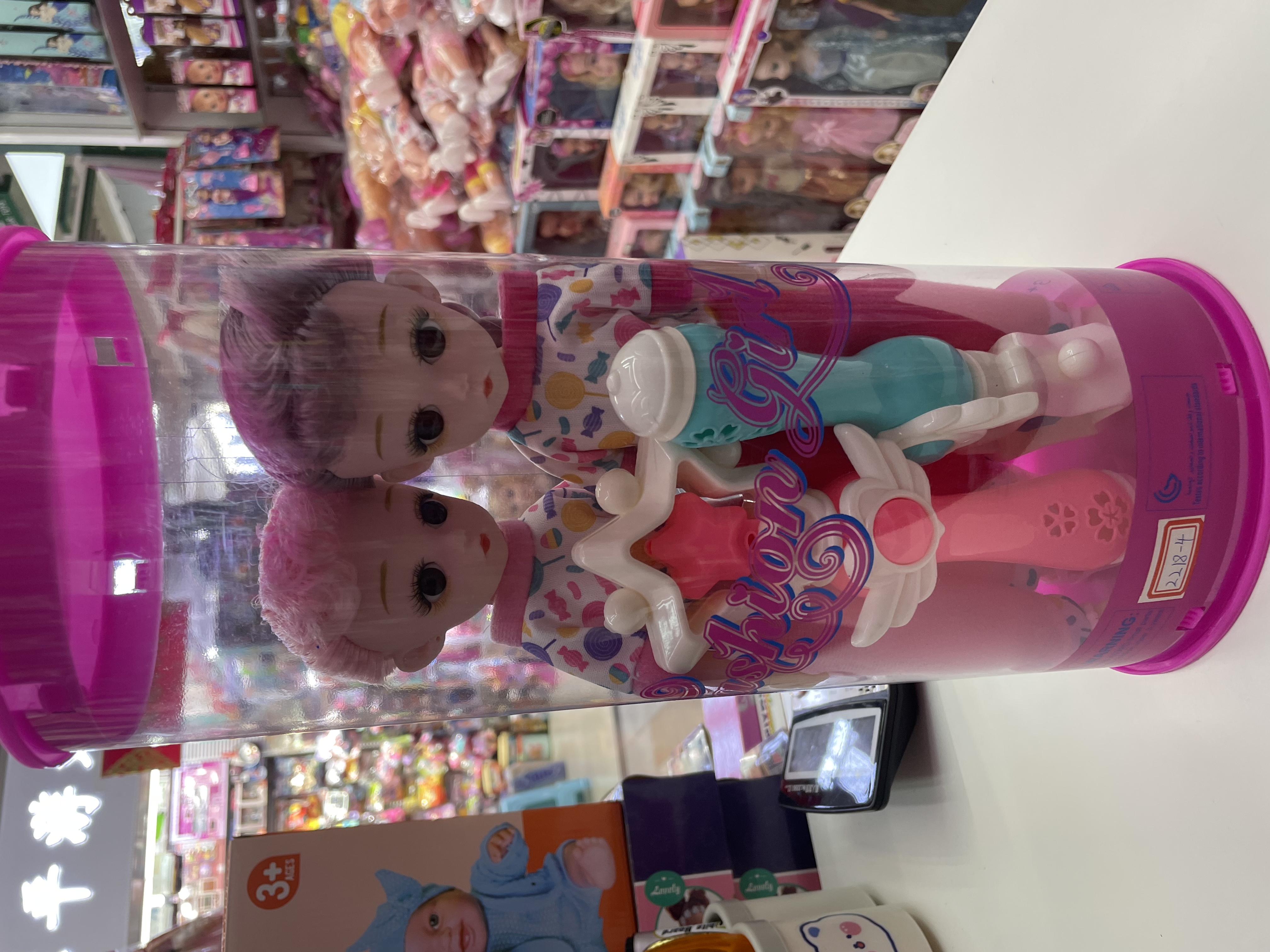 2024年新款桶装带配件带音乐18寸娃娃玩具批发详情图5